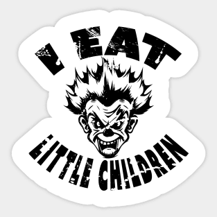 Scary and Funny Clown Sticker